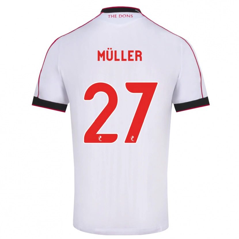 Danxen Dames Marius Müller #27 Zwart Rood Wit Uitshirt Uittenue 2026/27 T-Shirt België
