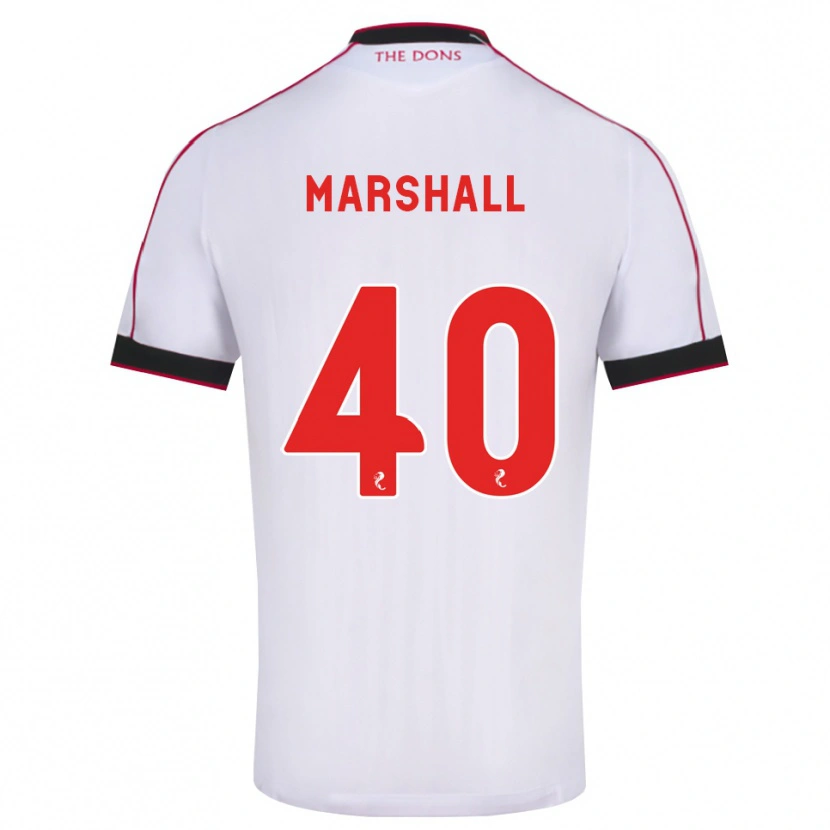 Danxen Dames Findlay Marshall #40 Zwart Rood Wit Uitshirt Uittenue 2026/27 T-Shirt België