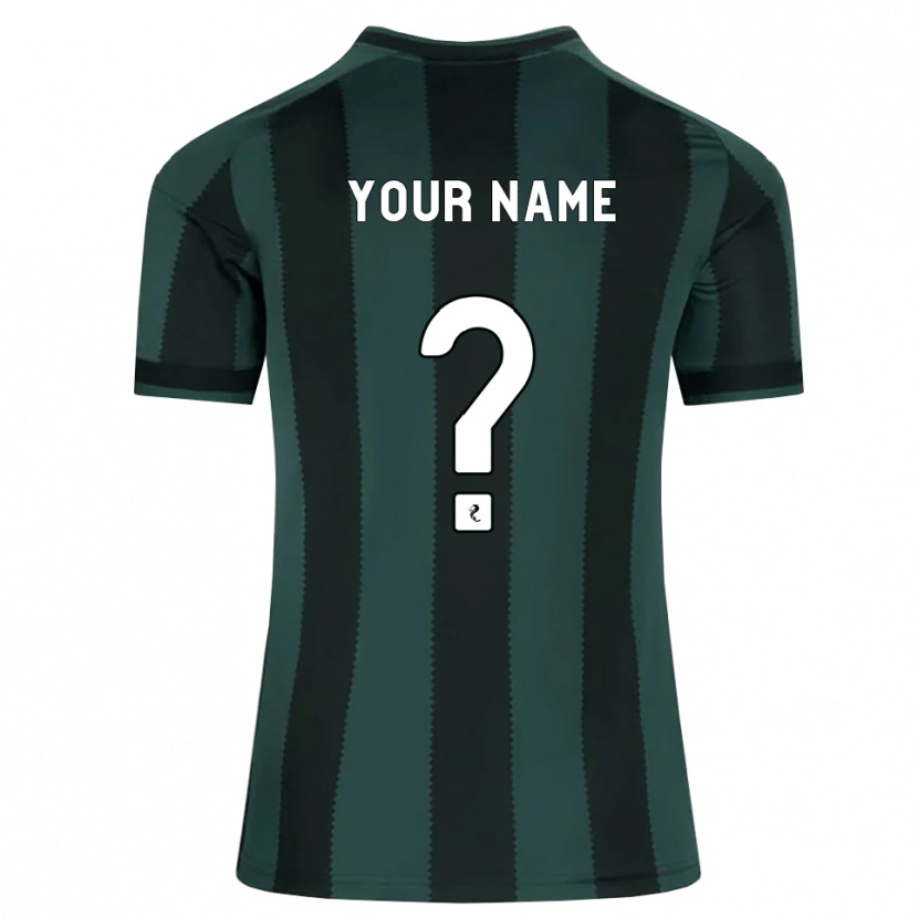 Danxen Dames Uw Naam #0 Donkerleigrijs Zwart Uitshirt Uittenue 2026/27 T-Shirt België