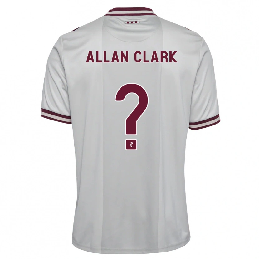 Danxen Dames Allan Clark #0 Wit Bordeauxrood Uitshirt Uittenue 2026/27 T-Shirt België