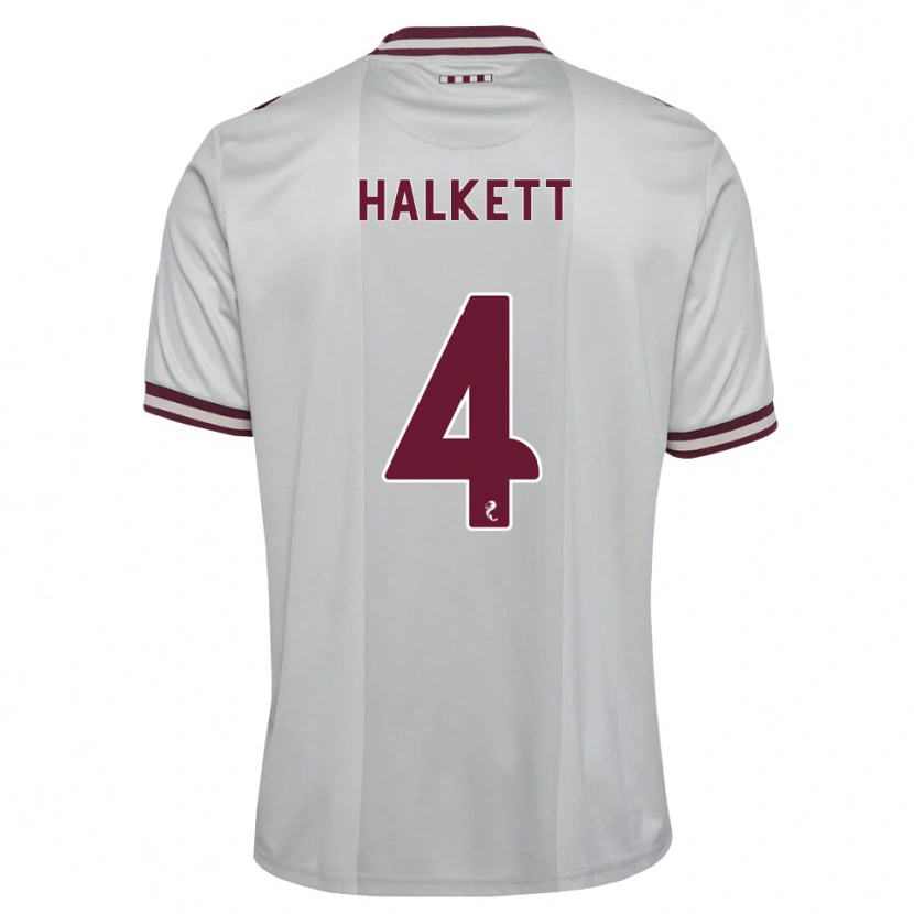 Danxen Dames Craig Halkett #4 Wit Bordeauxrood Uitshirt Uittenue 2026/27 T-Shirt België