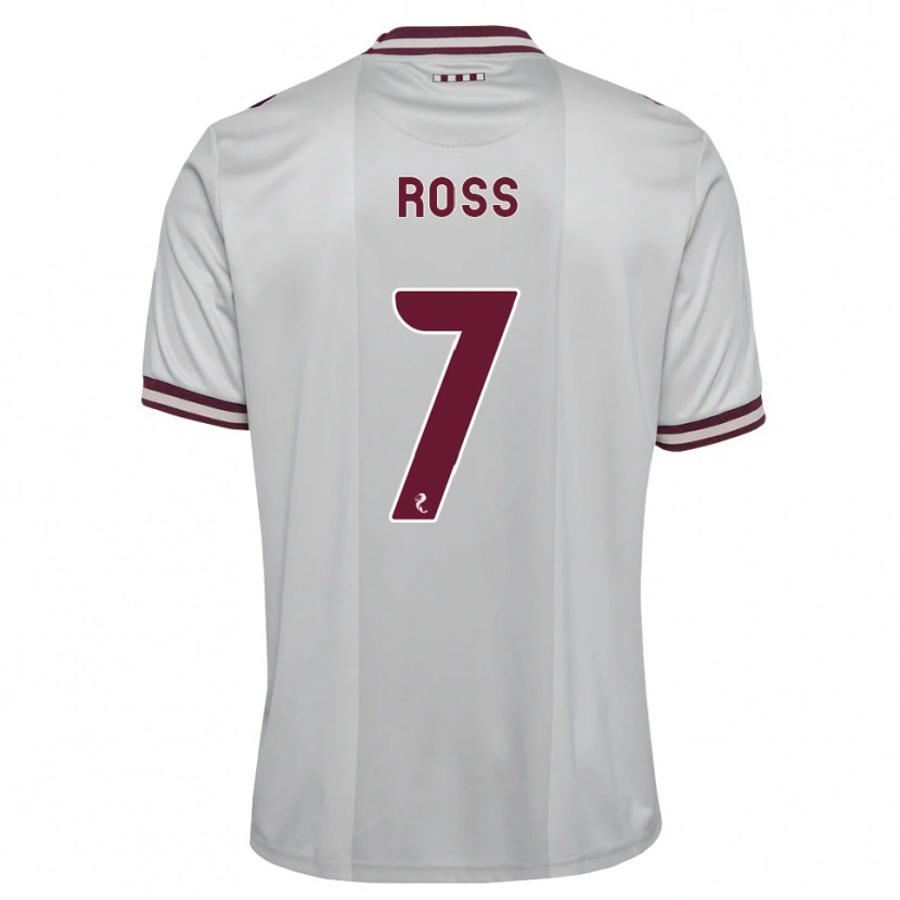 Danxen Dames Mackenzie Ross #7 Wit Bordeauxrood Uitshirt Uittenue 2026/27 T-Shirt België