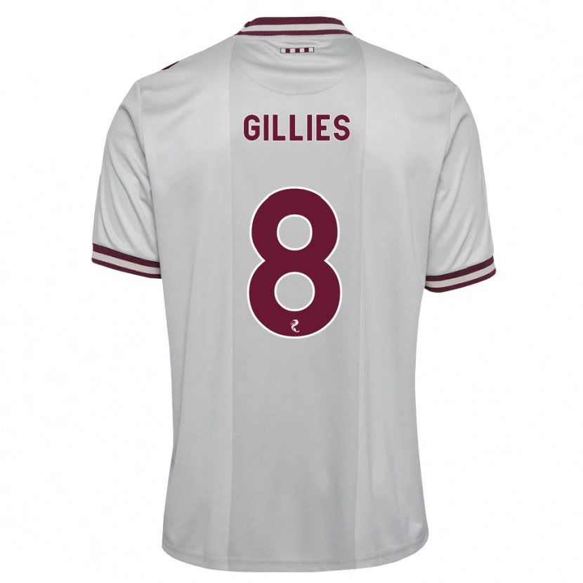 Danxen Dames Matthew Gillies #8 Wit Bordeauxrood Uitshirt Uittenue 2026/27 T-Shirt België