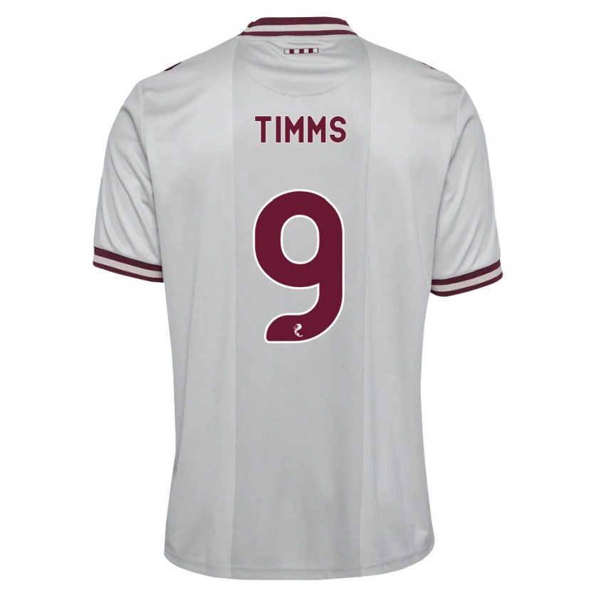Danxen Dames Georgia Timms #9 Wit Bordeauxrood Uitshirt Uittenue 2026/27 T-Shirt België