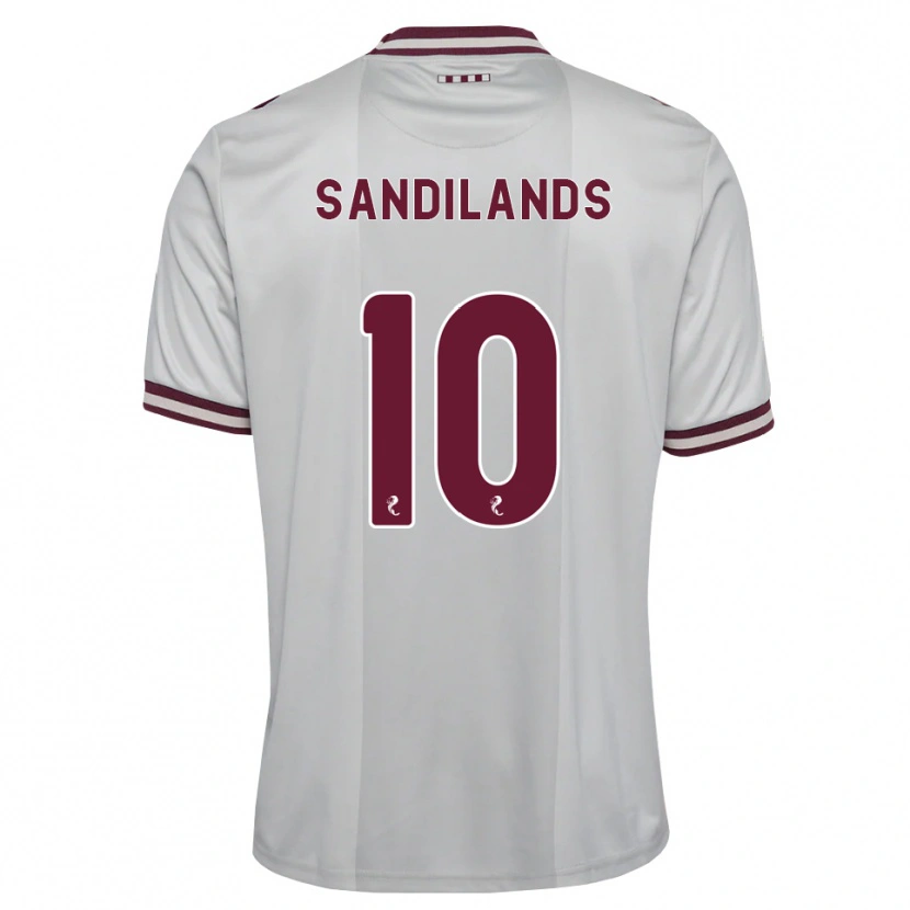 Danxen Dames Callum Sandilands #10 Wit Bordeauxrood Uitshirt Uittenue 2026/27 T-Shirt België