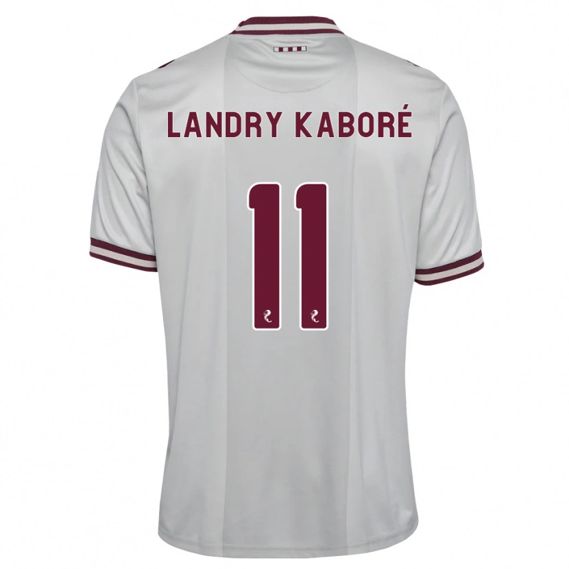 Danxen Dames Pierre Landry Kaboré #11 Wit Bordeauxrood Uitshirt Uittenue 2026/27 T-Shirt België