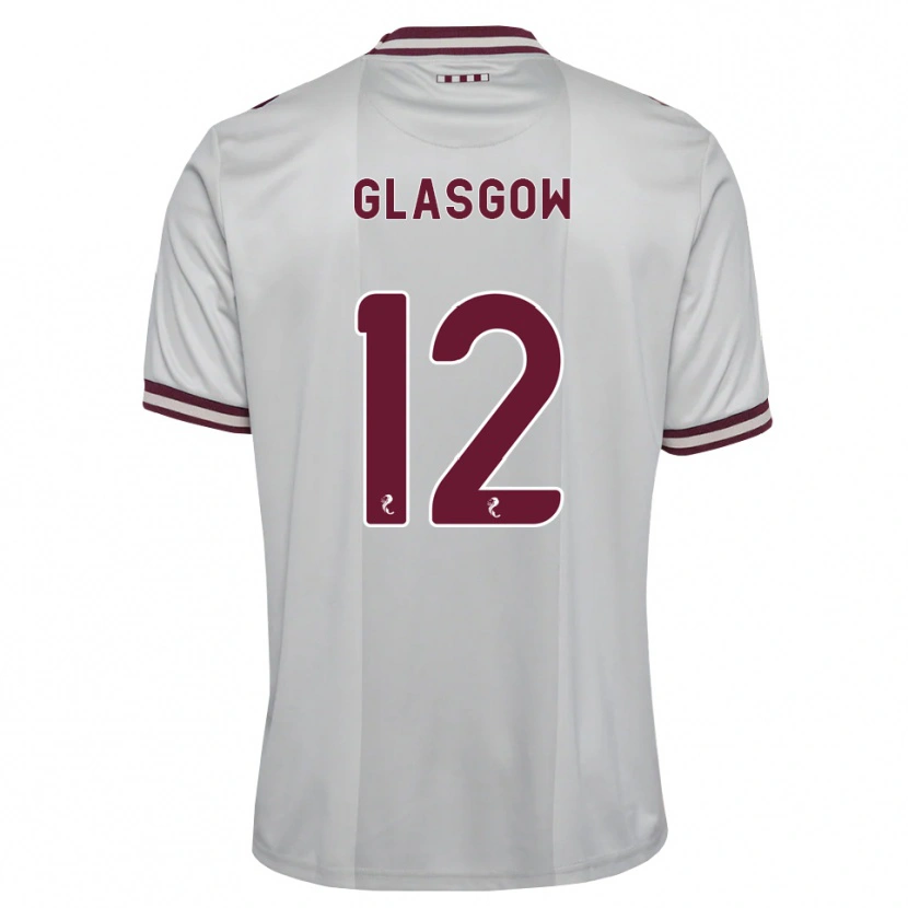 Danxen Dames Euan Glasgow #12 Wit Bordeauxrood Uitshirt Uittenue 2026/27 T-Shirt België