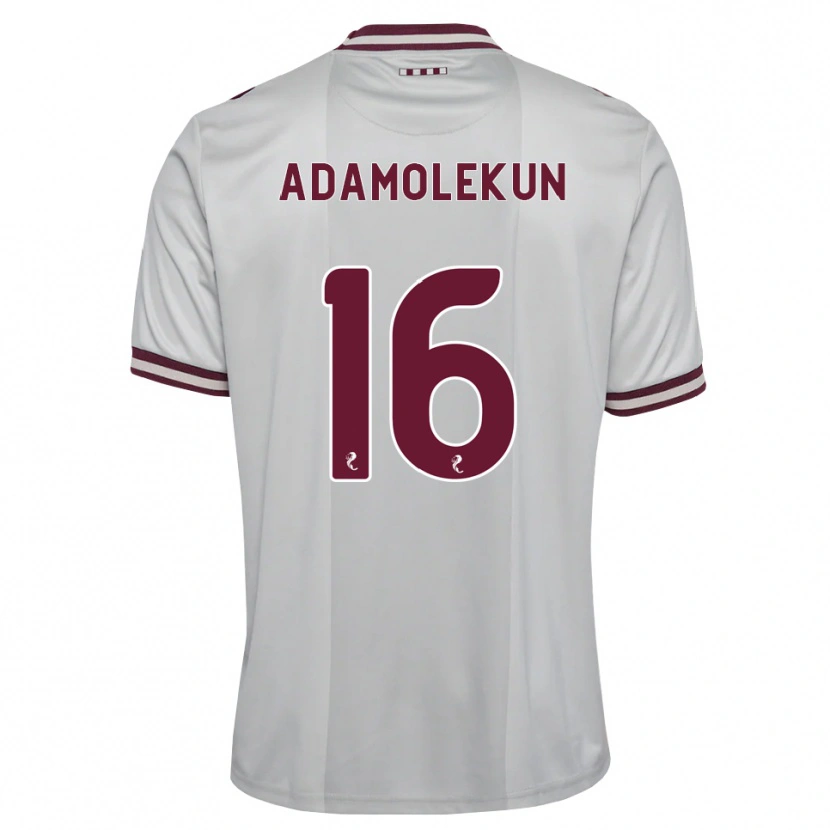 Danxen Dames Olufolasade Adamolekun #16 Wit Bordeauxrood Uitshirt Uittenue 2026/27 T-Shirt België