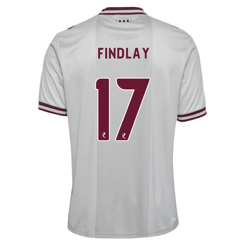 Danxen Dames Stuart Findlay #17 Wit Bordeauxrood Uitshirt Uittenue 2026/27 T-Shirt België