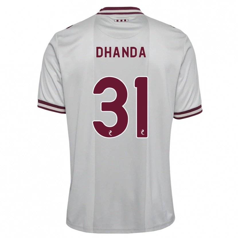 Danxen Dames Yan Dhanda #31 Wit Bordeauxrood Uitshirt Uittenue 2026/27 T-Shirt België