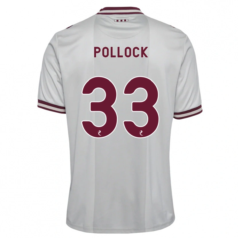 Danxen Dames Finlay Pollock #33 Wit Bordeauxrood Uitshirt Uittenue 2026/27 T-Shirt België
