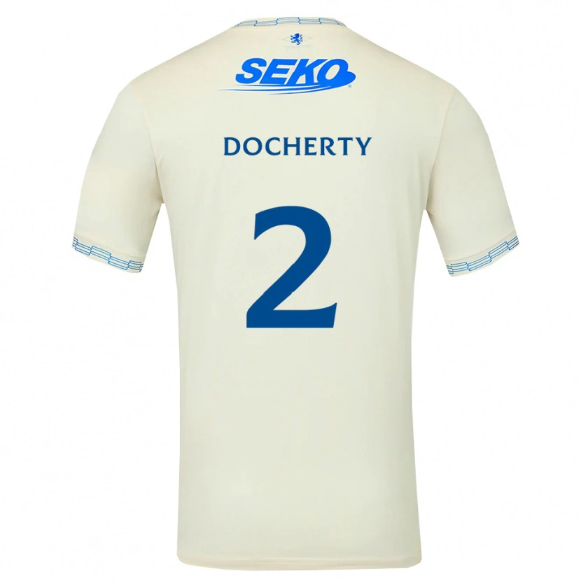Danxen Dames Nicola Docherty #2 Diepblauw Wit Uitshirt Uittenue 2026/27 T-Shirt België