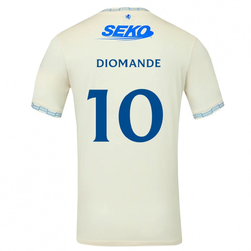 Danxen Dames Mohamed Diomandé #10 Diepblauw Wit Uitshirt Uittenue 2026/27 T-Shirt België