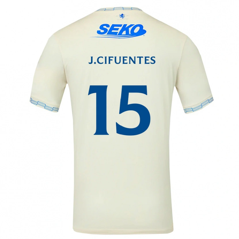 Danxen Dames José Cifuentes #15 Diepblauw Wit Uitshirt Uittenue 2026/27 T-Shirt België
