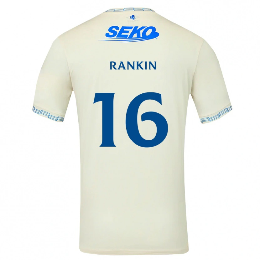 Danxen Dames Luca Rankin #16 Diepblauw Wit Uitshirt Uittenue 2026/27 T-Shirt België