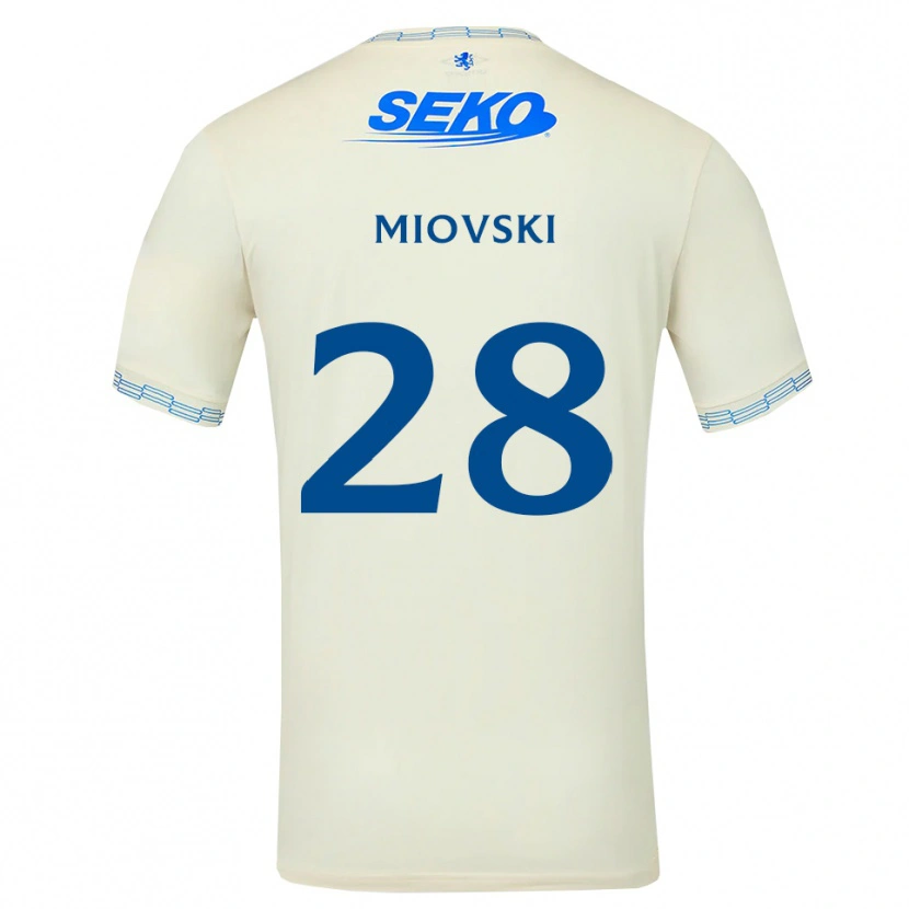 Danxen Dames Bojan Miovski #28 Diepblauw Wit Uitshirt Uittenue 2026/27 T-Shirt België