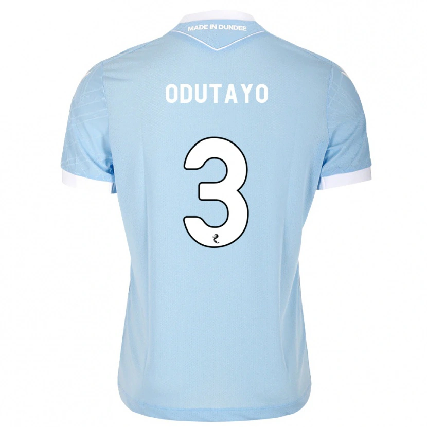 Danxen Dames Idris Odutayo #3 Lichthemelsblauw Wit Uitshirt Uittenue 2026/27 T-Shirt België