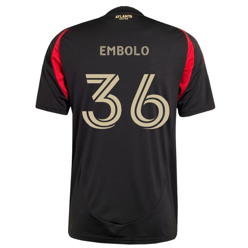 Danxen Dames Breel Embolo #36 Zwart Rood Thuisshirt Thuistenue 2026/27 T-Shirt België