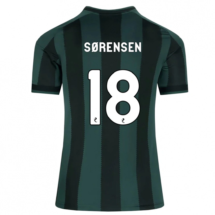 Danxen Dames Oliver Sørensen #18 Donkerleigrijs Zwart Uitshirt Uittenue 2026/27 T-Shirt België