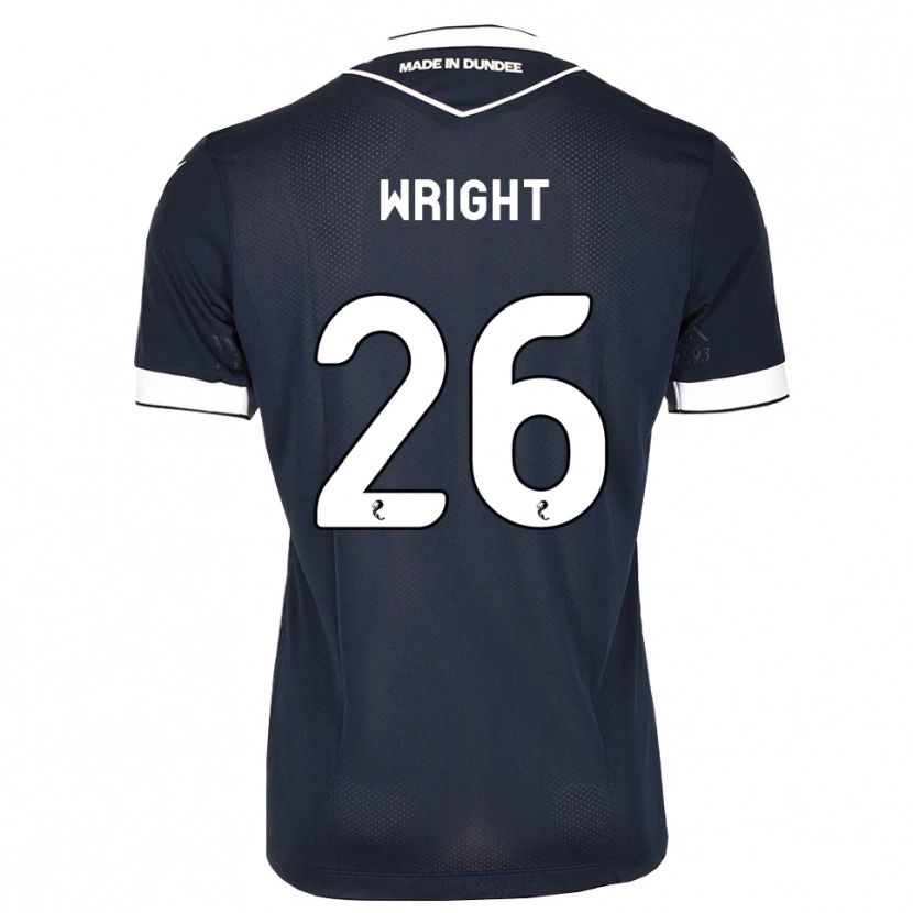Danxen Dames Joe Wright #26 Midnightblue Wit Thuisshirt Thuistenue 2026/27 T-Shirt België
