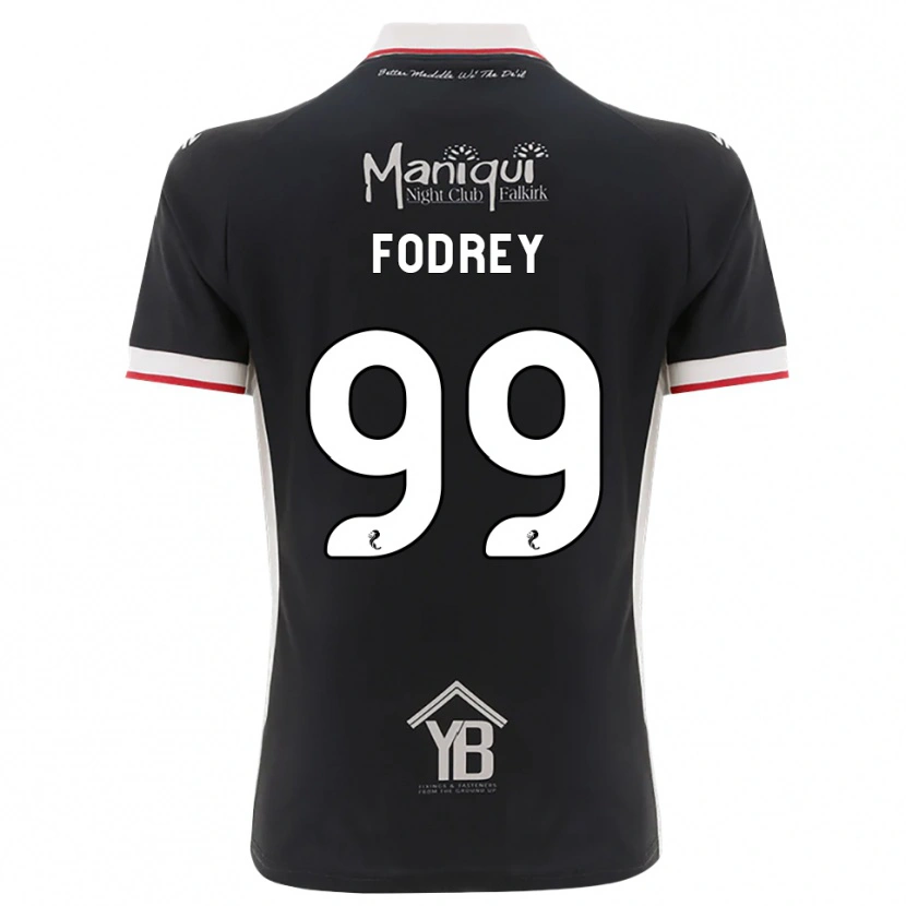 Danxen Kinderen Cj Fodrey #99 Zwart Wit Rood Thuisshirt Thuistenue 2026/27 T-Shirt België
