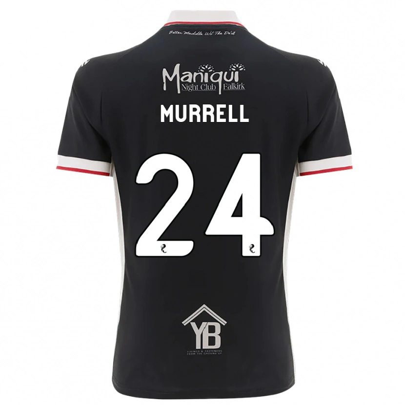 Danxen Kinderen Jacob Murrell #24 Zwart Wit Rood Thuisshirt Thuistenue 2026/27 T-Shirt België