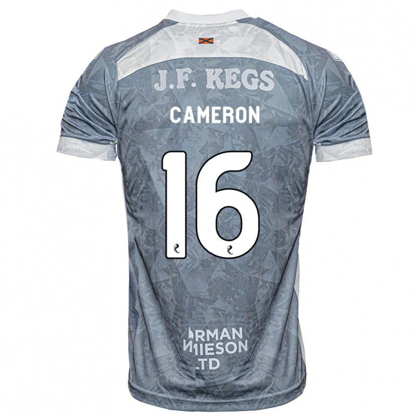 Danxen Kinderen Lyall Cameron #16 Lichtleigrijs Uitshirt Uittenue 2026/27 T-Shirt België