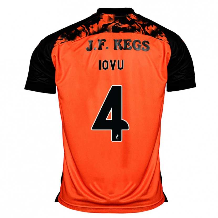 Danxen Kinderen Iurie Iovu #4 Oranje Zwart Wit Thuisshirt Thuistenue 2026/27 T-Shirt België