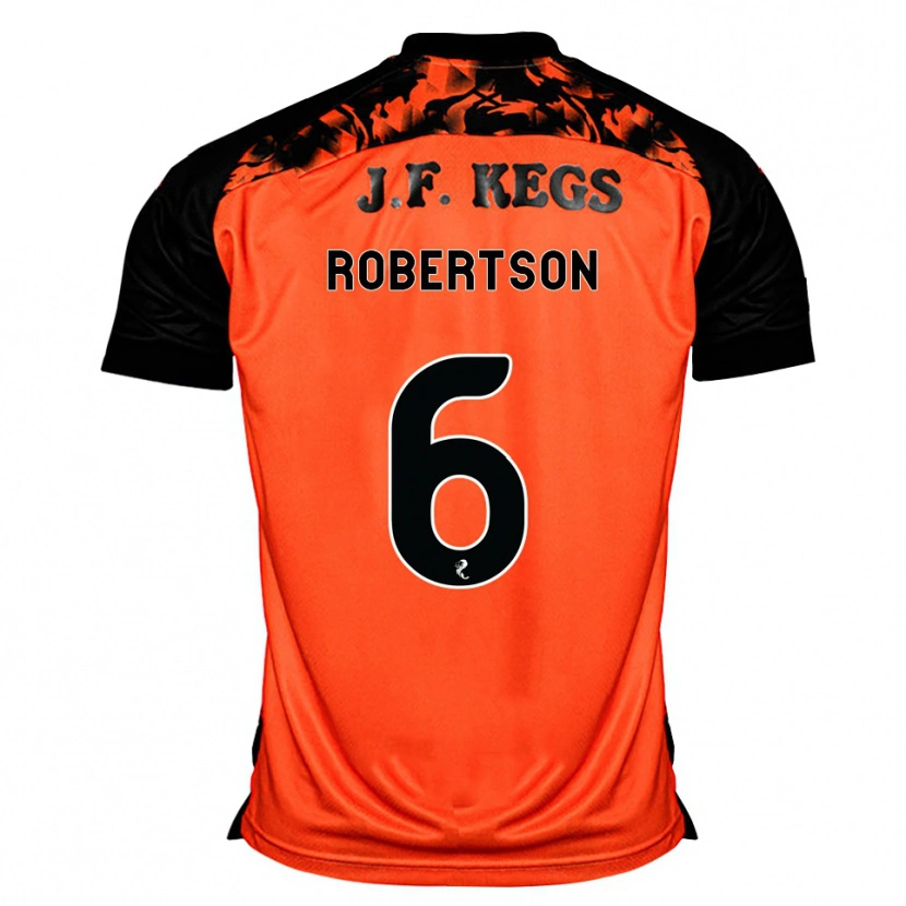 Danxen Kinderen Ashley Robertson #6 Oranje Zwart Wit Thuisshirt Thuistenue 2026/27 T-Shirt België