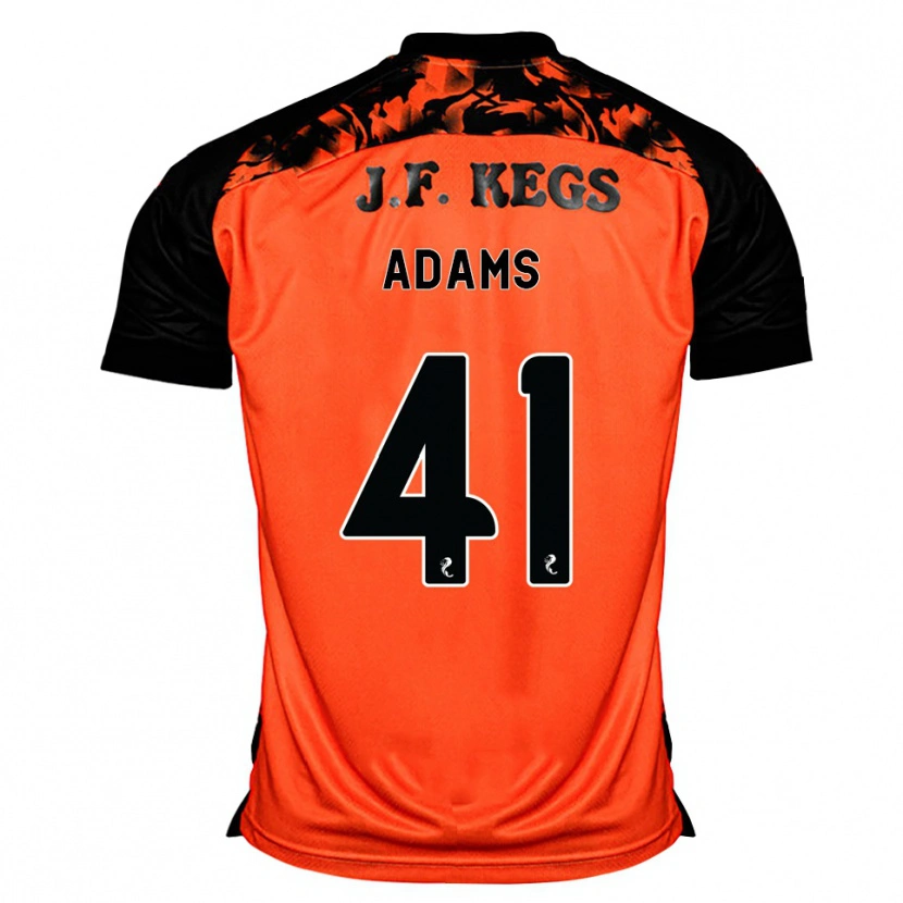 Danxen Kinderen Ruairidh Adams #41 Oranje Zwart Wit Thuisshirt Thuistenue 2026/27 T-Shirt België