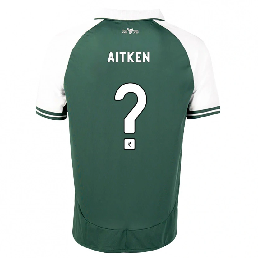 Danxen Kinderen Conor Aitken #0 Zeegroen Wit Thuisshirt Thuistenue 2026/27 T-Shirt België