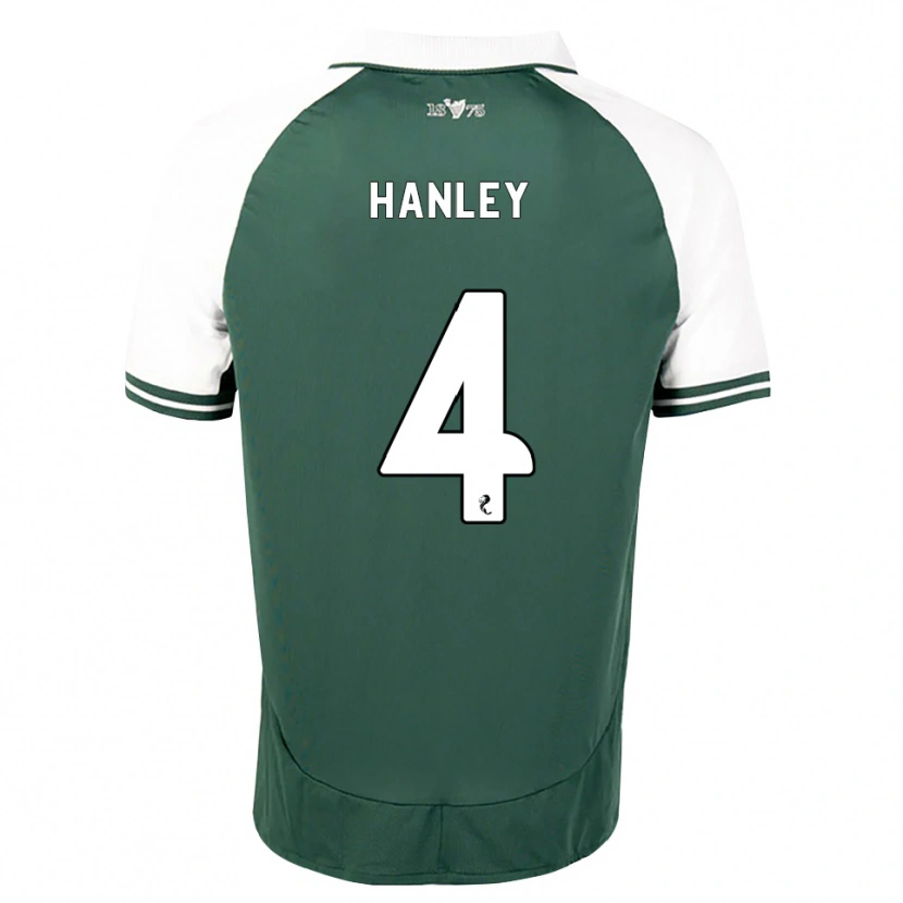 Danxen Kinderen Grant Hanley #4 Zeegroen Wit Thuisshirt Thuistenue 2026/27 T-Shirt België