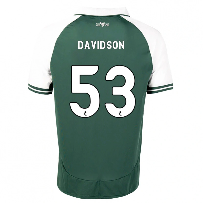 Danxen Kinderen Luke Davidson #53 Zeegroen Wit Thuisshirt Thuistenue 2026/27 T-Shirt België