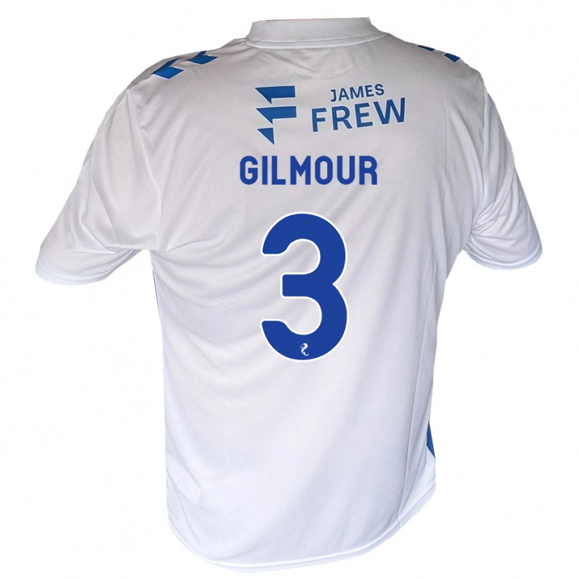 Danxen Kinderen Josh Gilmour #3 Koningsblauw Wit Thuisshirt Thuistenue 2026/27 T-Shirt België