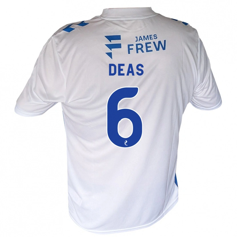Danxen Kinderen Robbie Deas #6 Koningsblauw Wit Thuisshirt Thuistenue 2026/27 T-Shirt België