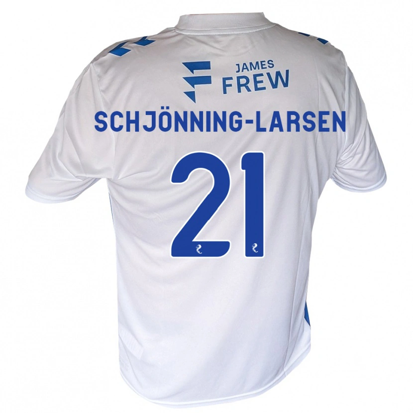 Danxen Kinderen Michael Schjönning-Larsen #21 Koningsblauw Wit Thuisshirt Thuistenue 2026/27 T-Shirt België