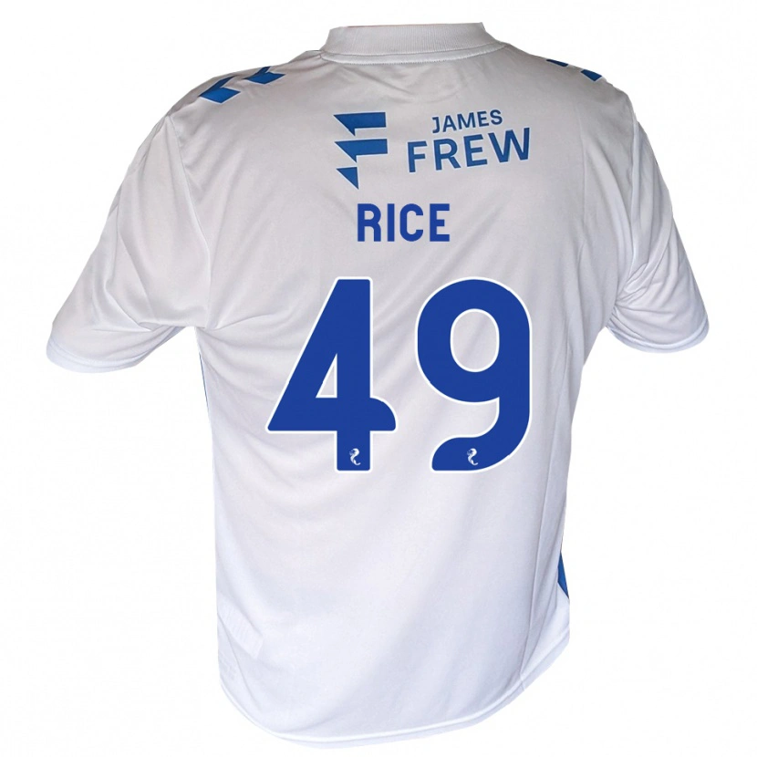 Danxen Kinderen Bailey Rice #49 Koningsblauw Wit Thuisshirt Thuistenue 2026/27 T-Shirt België