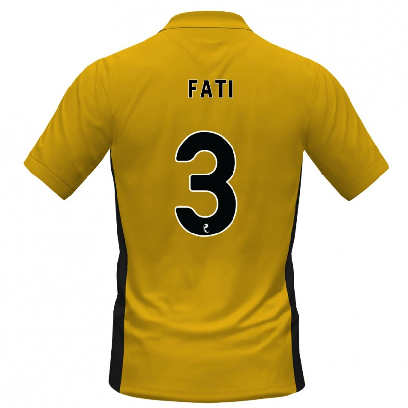 Danxen Kinderen Babacar Fati #3 Oranje Zwart Thuisshirt Thuistenue 2026/27 T-Shirt België