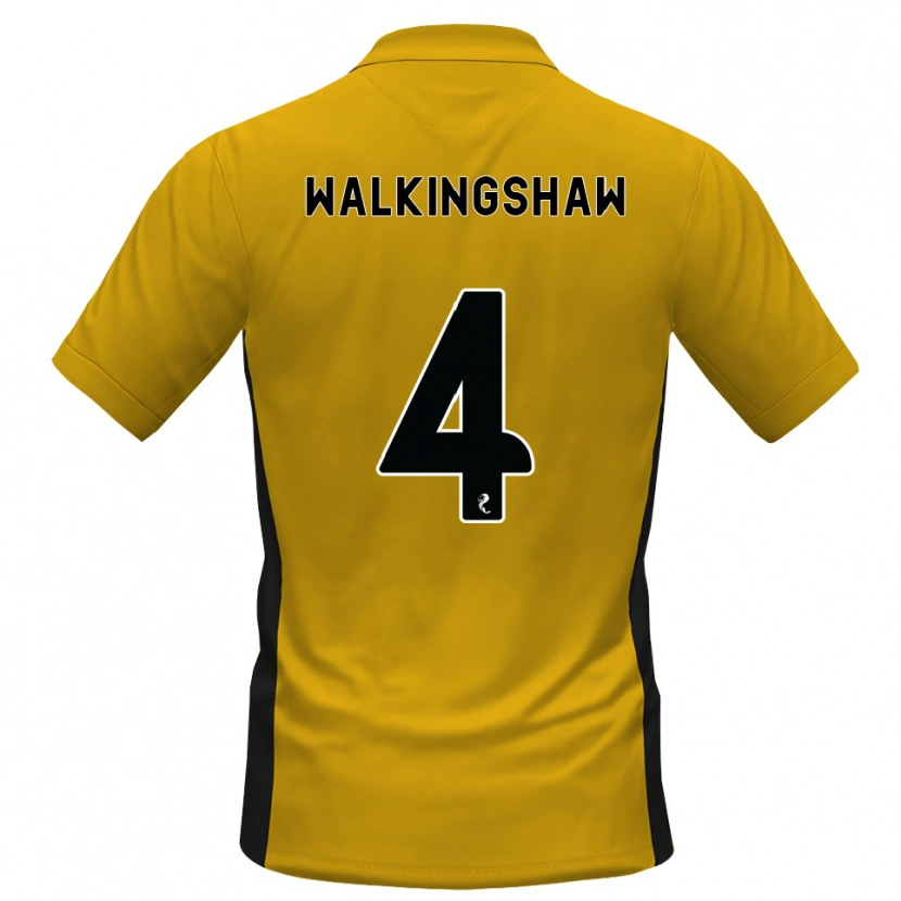 Danxen Kinderen Rachel Walkingshaw #4 Oranje Zwart Thuisshirt Thuistenue 2026/27 T-Shirt België