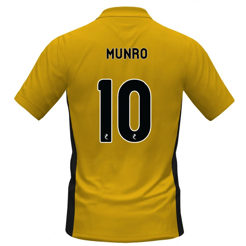 Danxen Kinderen Vhairi Munro #10 Oranje Zwart Thuisshirt Thuistenue 2026/27 T-Shirt België