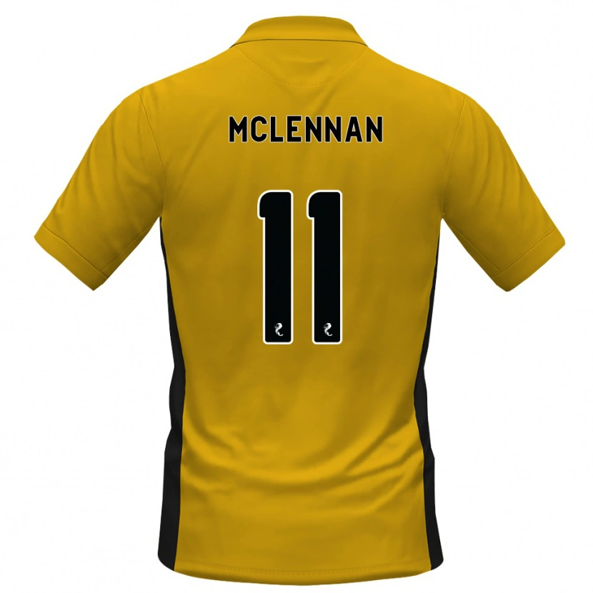 Danxen Kinderen Connor Mclennan #11 Oranje Zwart Thuisshirt Thuistenue 2026/27 T-Shirt België