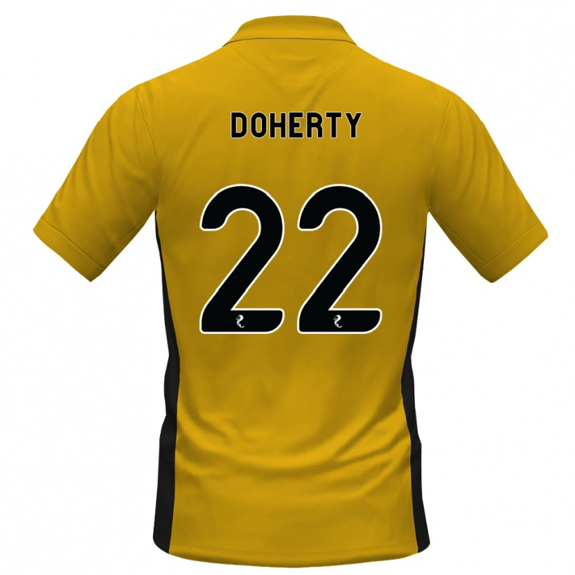 Danxen Kinderen Jordan Doherty #22 Oranje Zwart Thuisshirt Thuistenue 2026/27 T-Shirt België
