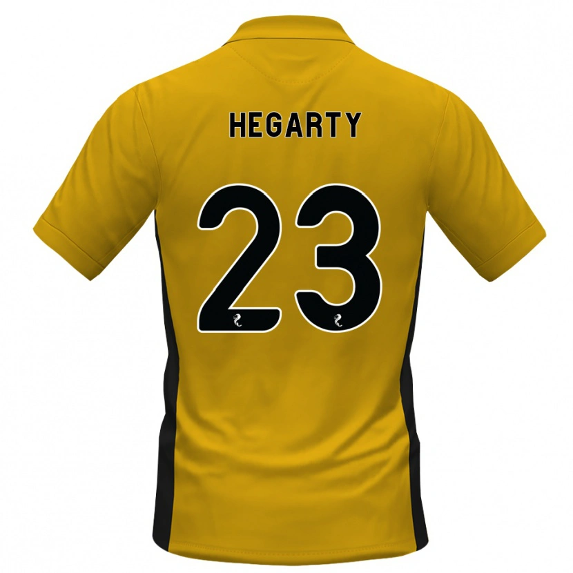 Danxen Kinderen Nina Hegarty #23 Oranje Zwart Thuisshirt Thuistenue 2026/27 T-Shirt België