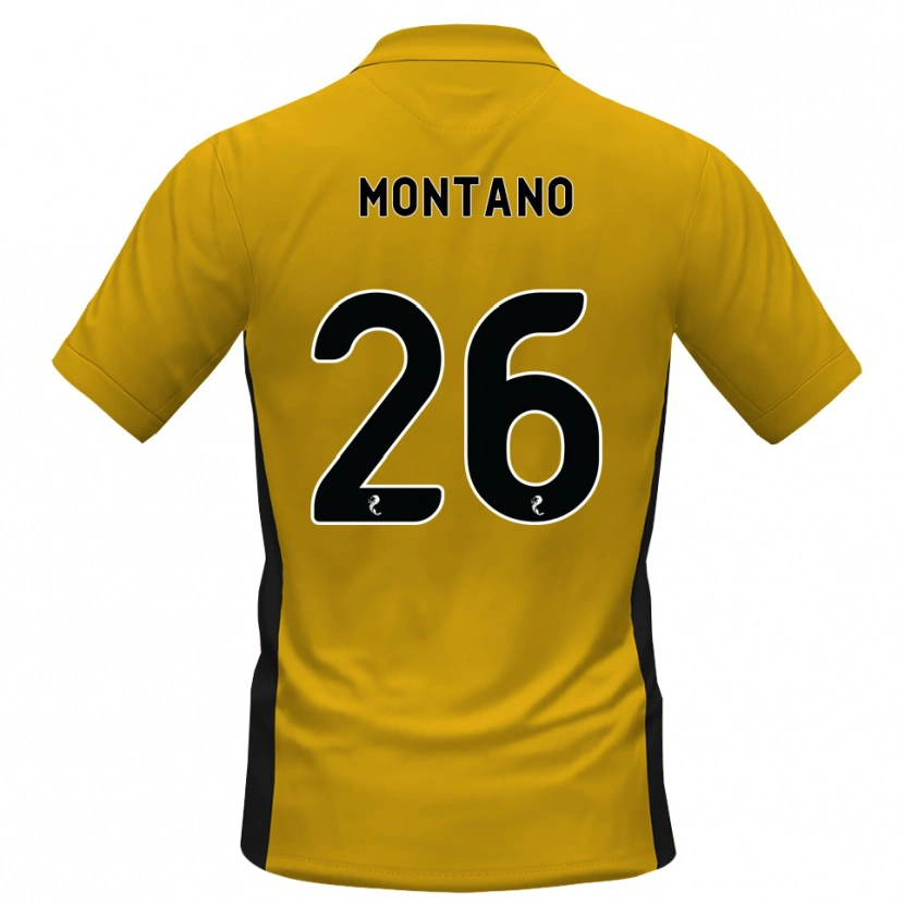 Danxen Kinderen Cristian Montano #26 Oranje Zwart Thuisshirt Thuistenue 2026/27 T-Shirt België