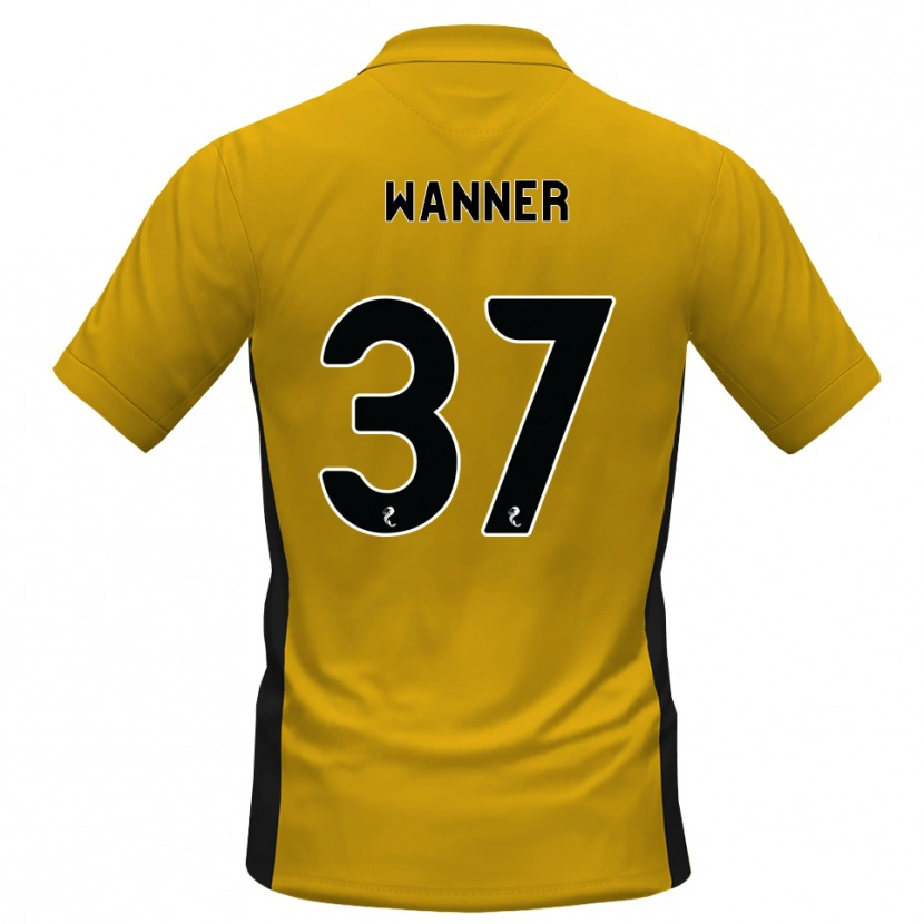 Danxen Kinderen Jannik Wanner #37 Oranje Zwart Thuisshirt Thuistenue 2026/27 T-Shirt België