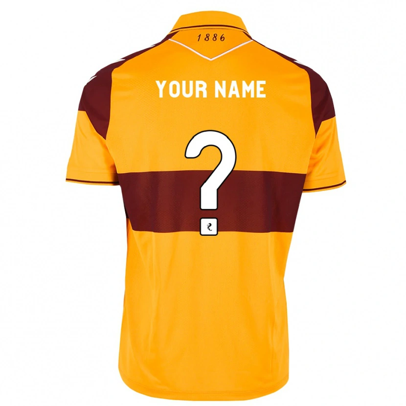Danxen Kinderen Uw Naam #0 Kastanjebruin Oranje Thuisshirt Thuistenue 2026/27 T-Shirt België