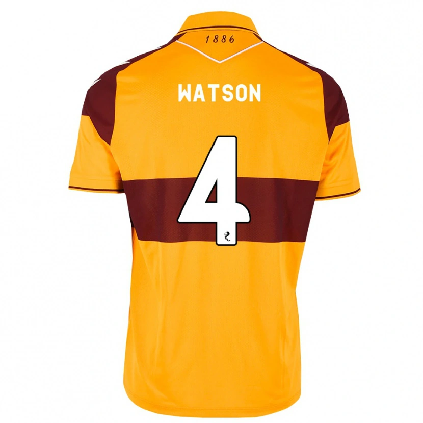 Danxen Kinderen Chelsie Watson #4 Kastanjebruin Oranje Thuisshirt Thuistenue 2026/27 T-Shirt België