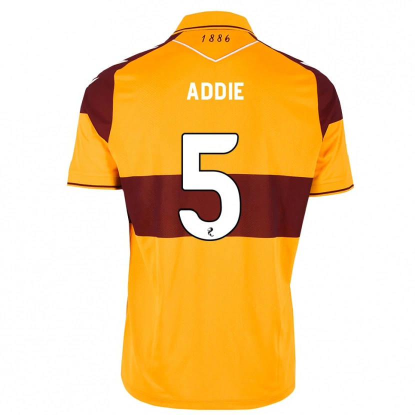 Danxen Kinderen Jo Addie #5 Kastanjebruin Oranje Thuisshirt Thuistenue 2026/27 T-Shirt België