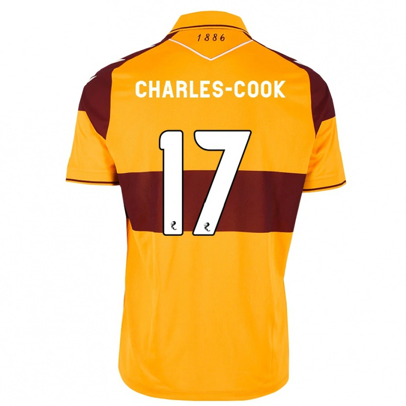 Danxen Kinderen Regan Charles-Cook #17 Kastanjebruin Oranje Thuisshirt Thuistenue 2026/27 T-Shirt België