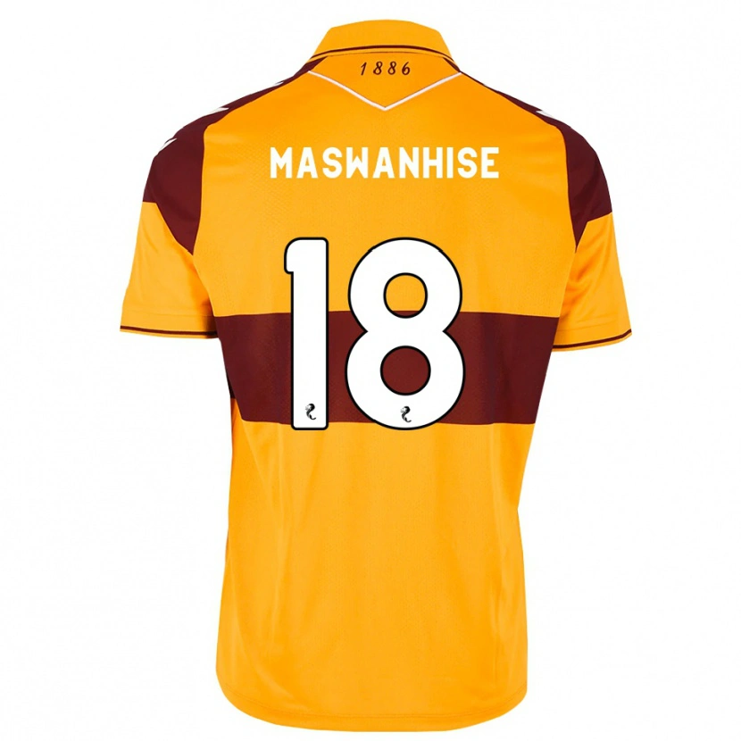 Danxen Kinderen Tawanda Maswanhise #18 Kastanjebruin Oranje Thuisshirt Thuistenue 2026/27 T-Shirt België